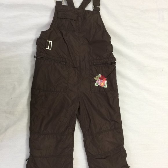 🦚🦚🦚 OLD NAVY GIRLS SNOW SKI OVERALLS PANTS SIZE 3T 🦚🦚🦚 - Picture 1 of 7